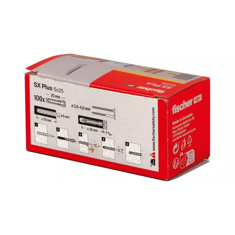 Paplašināšanas enkurs Fischer 568005 5 mm 25 mm Neilons 100 gab.