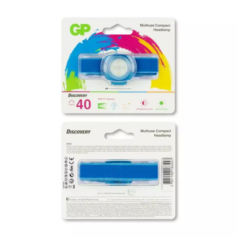 Galvas lukturītis GP Lighting CH31 Blue LED 100 lm 40 m