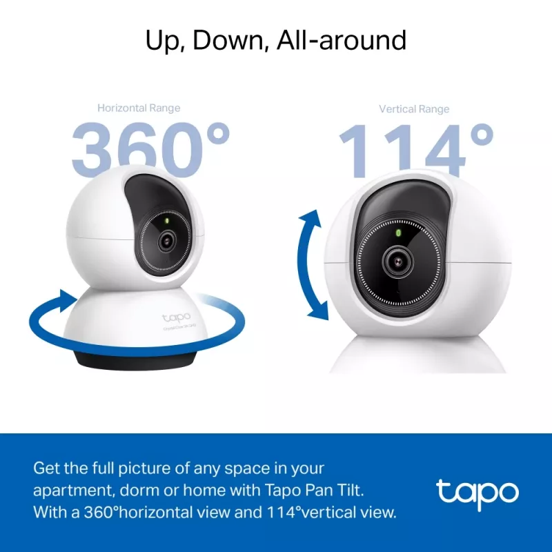 TP-Link TC72 drošības kamera Spuldze IP drošības kamera Iekštelpām 2560 x 1440 pikseļi Griesti/Galds