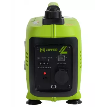 Dzinēja ģenerators Zipper ZI-STE1000INV 800 W 1,55 L Benzīns Melns Zaļš