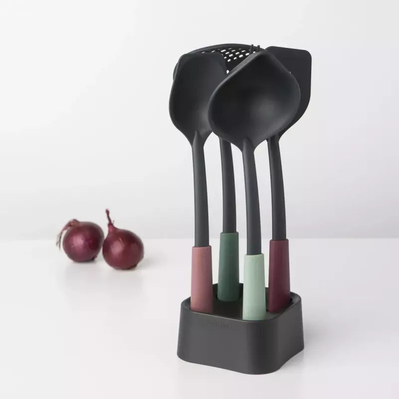 Brabantia Tasty+ 5 gab. Melns Zaļš Sarkans Karstumizturīgs līdz 220°C