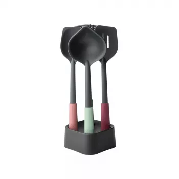 Brabantia Tasty+ 5 gab. Melns Zaļš Sarkans Karstumizturīgs līdz 220°C