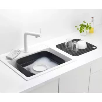 Trauku mazgājamā kubls Brabantia 302664 taisnstūrveida pelēks 374x344x161 mm