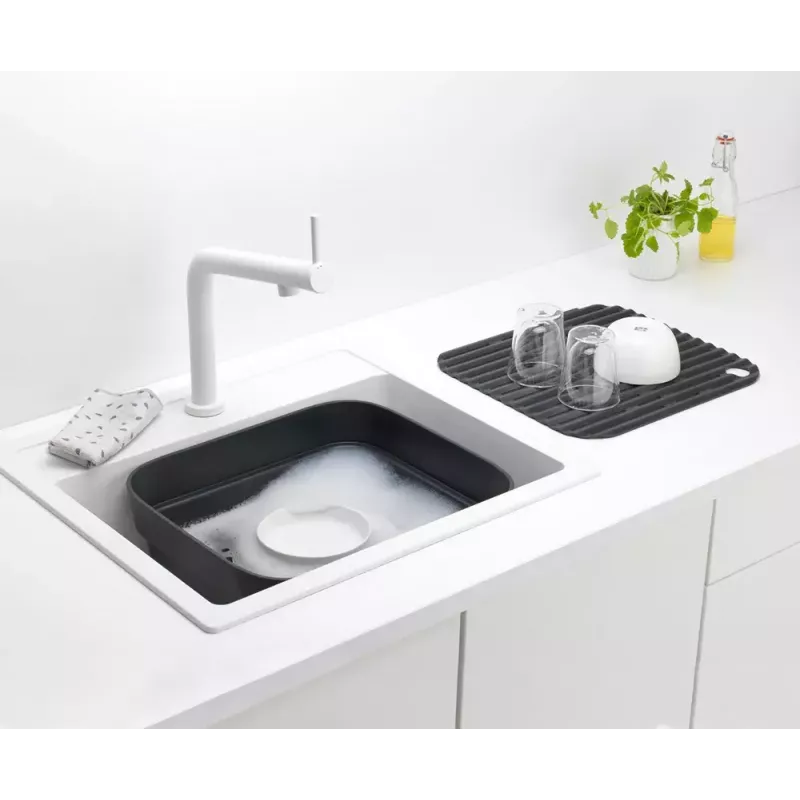 Trauku mazgājamā kubls Brabantia 302664 taisnstūrveida pelēks 374x344x161 mm