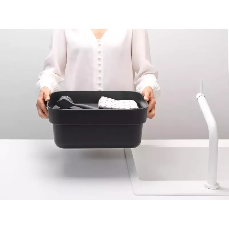 Trauku mazgājamā kubls Brabantia 302664 taisnstūrveida pelēks 374x344x161 mm