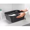 Trauku mazgājamā kubls Brabantia 302664 taisnstūrveida pelēks 374x344x161 mm