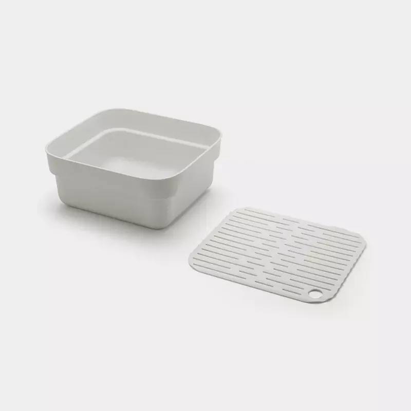 Trauku mazgāšanas tvertne Brabantia 302688 pelēka taisnstūrveida 374x344x161 mm