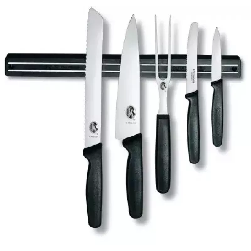 Magnētiskais nažu stienis Victorinox melns 30 mm platums 350 mm dziļums 22 mm augstums