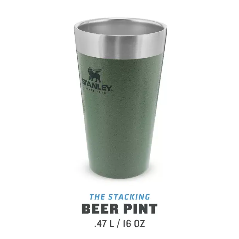 Termiskais krūzīte STANLEY Stacking Tumbler 0,47 L zaļa