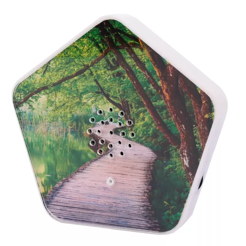 Skaņas aparāts Olympia Sounds of Nature, balts, kompakti izmēri 135×30×130 mm