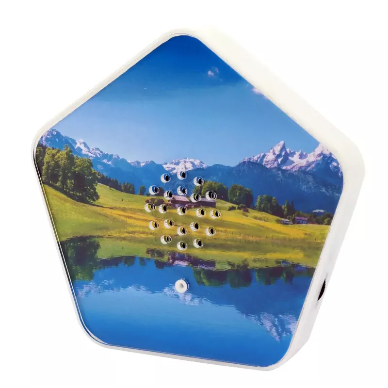 Skaņas aparāts Olympia Sounds of Nature, balts, kompakti izmēri 135×30×130 mm