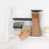 Kvadrātveida plastmasas burka Brabantia Tasty+