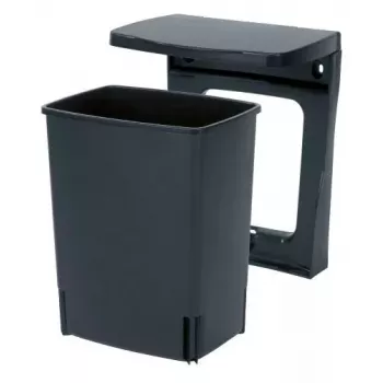 Brabantia 10L melnā atkritumu tvertne 260mm platums 210mm dziļums 330mm augstums