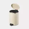 Brabantia NewIcon 20 L apaļa bēša atkritumu tvertne