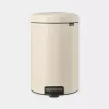 Brabantia NewIcon 20 L apaļa bēša atkritumu tvertne
