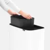 Atkritumu tvertne Brabantia 313547 34L Taisnstūrveida Plastmasas Balta
