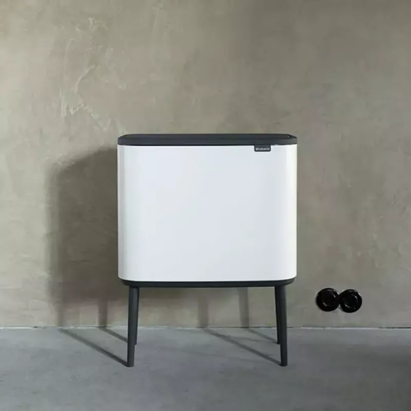 Atkritumu tvertne Brabantia 313547 34L Taisnstūrveida Plastmasas Balta