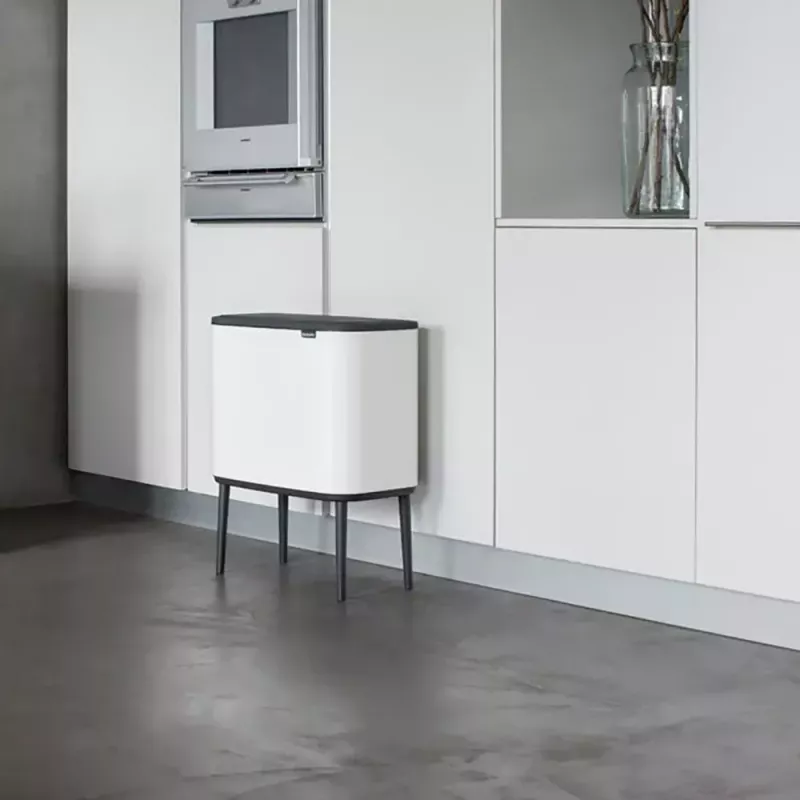 Atkritumu tvertne Brabantia 313547 34L Taisnstūrveida Plastmasas Balta