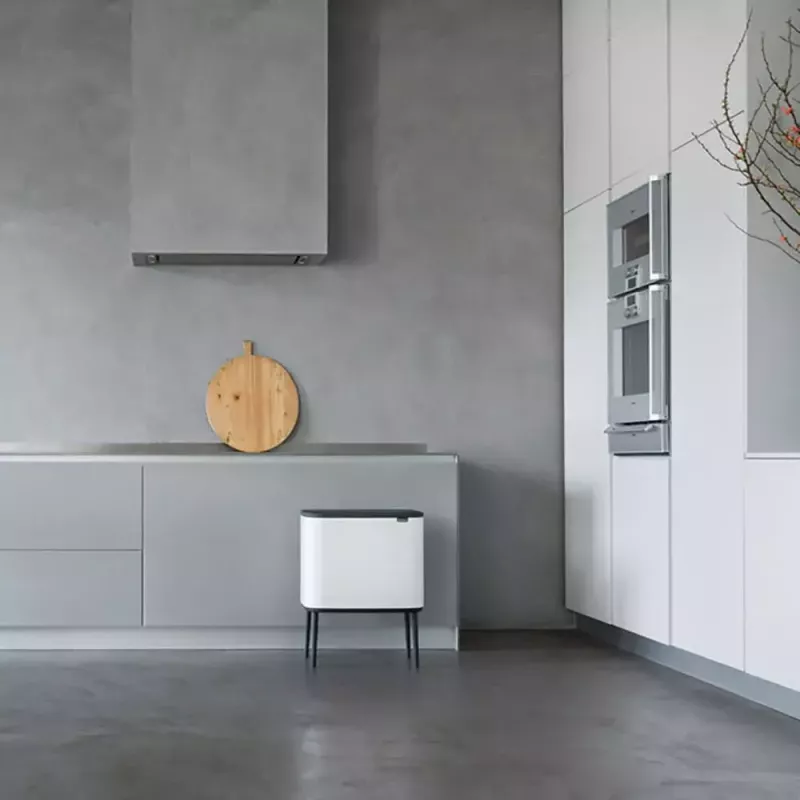 Atkritumu tvertne Brabantia 313547 34L Taisnstūrveida Plastmasas Balta