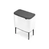 Atkritumu tvertne Brabantia 313547 34L Taisnstūrveida Plastmasas Balta
