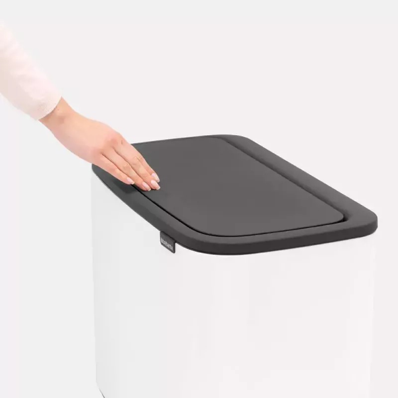 Atkritumu tvertne Brabantia 313547 34L Taisnstūrveida Plastmasas Balta