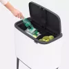 Atkritumu tvertne Brabantia 313547 34L Taisnstūrveida Plastmasas Balta