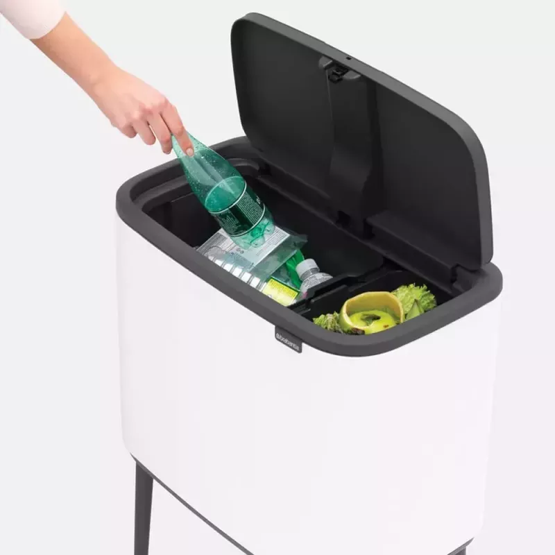 Atkritumu tvertne Brabantia 313547 34L Taisnstūrveida Plastmasas Balta