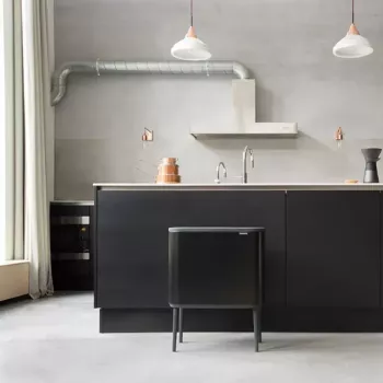 Atkritumu tvertne Brabantia 316067 33L Taisnstūrveida Nerūsējošais tērauds Melna