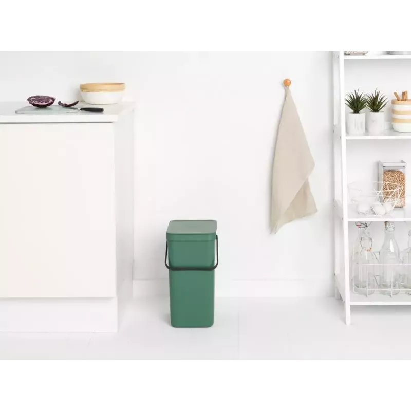 Atkritumu tvertne Brabantia 129827 16L taisnstūrveida plastmasas zaļa
