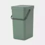 Atkritumu tvertne Brabantia 129827 16L taisnstūrveida plastmasas zaļa
