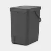 Atkritumu tvertne Brabantia 129940 25 L Taisnstūrveida Plastmasa Pelēka