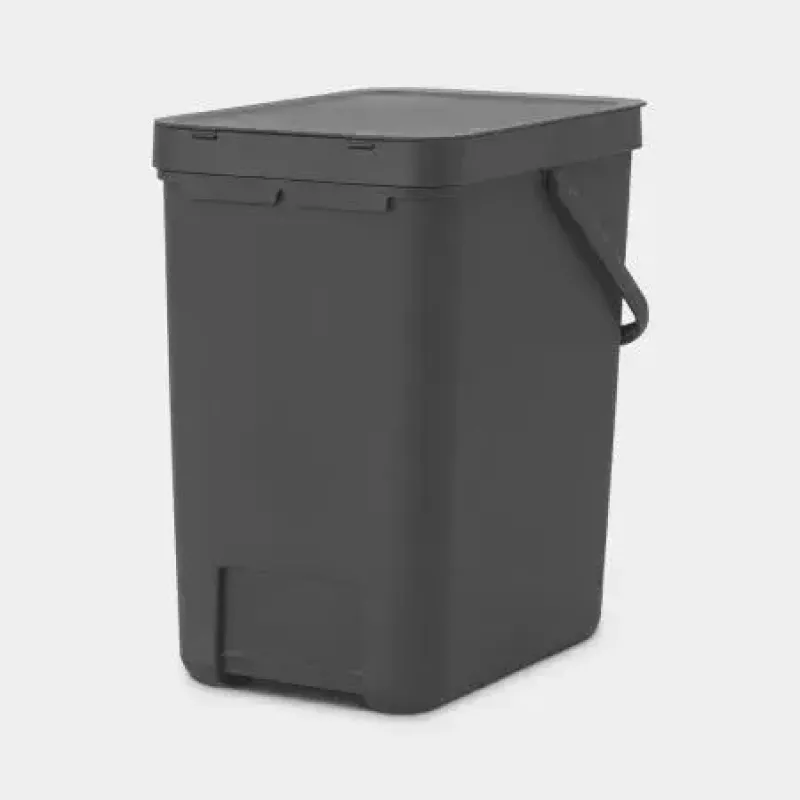 Atkritumu tvertne Brabantia 129940 25 L Taisnstūrveida Plastmasa Pelēka
