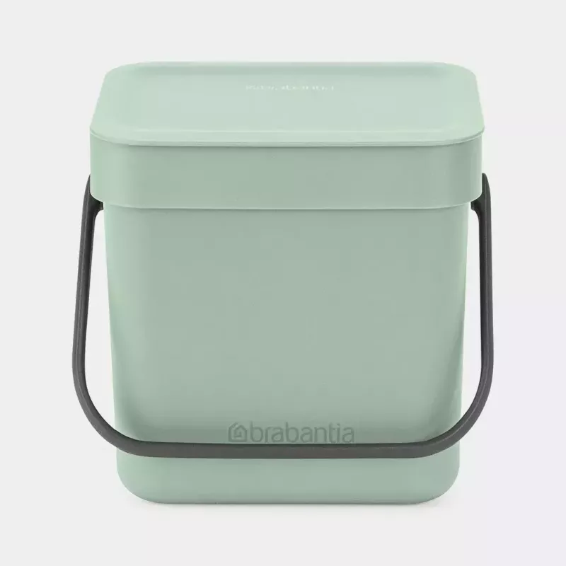 Atkritumu tvertne Brabantia Sort & Go 3 L Zaļa Platums 188 mm Dziļums 139 mm Augstums 181 mm