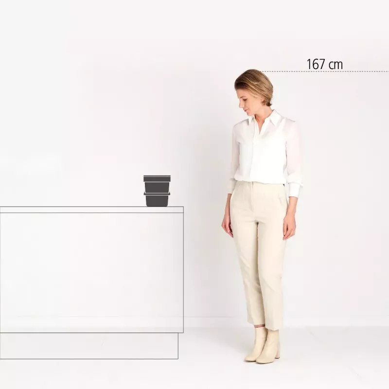 Brabantia Sort & Go 6 L Pelēks Atkritumu Konteiners 200x245x181 mm