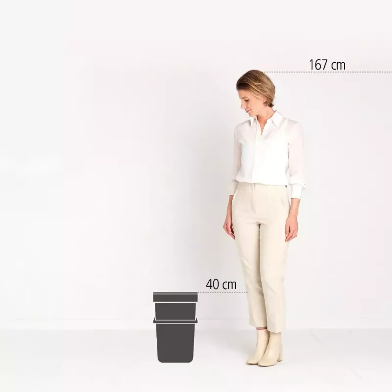 Brabantia Sort & Go 25 L zaļa atkritumu tvertne 265x340x400 mm