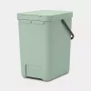 Brabantia Sort & Go 25 L zaļa atkritumu tvertne 265x340x400 mm