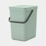 Brabantia Sort & Go 25 L zaļa atkritumu tvertne 265x340x400 mm