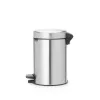 Pedāļa tvertne Brabantia newIcon Round Brushed steel