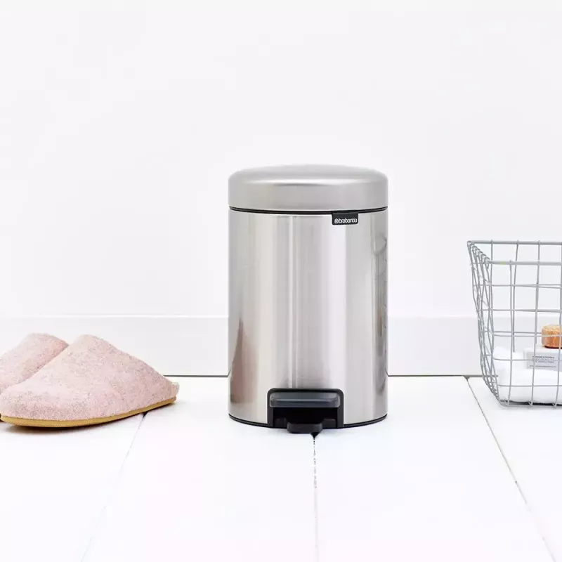 Pedāļa tvertne Brabantia newIcon Round Brushed steel