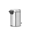 Pedāļa tvertne Brabantia newIcon Round Brushed steel