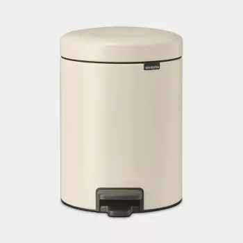 Brabantia NewIcon 5 L apaļā bēšā atkritumu tvertne