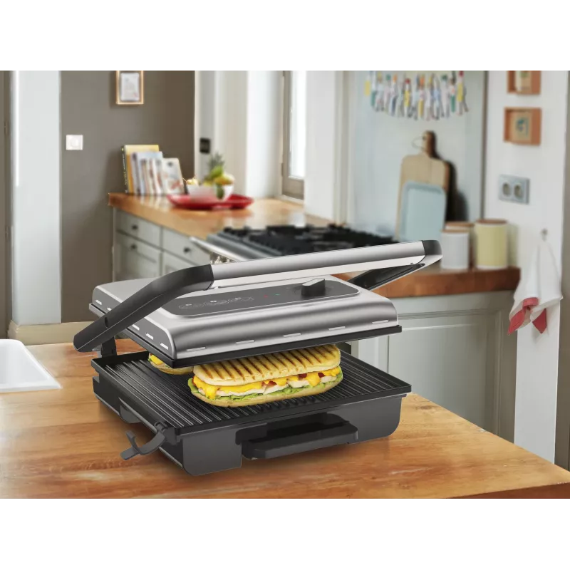 Kontaktgrils Tefal Inicio GC242D 2000W melns nerūsējošais tērauds