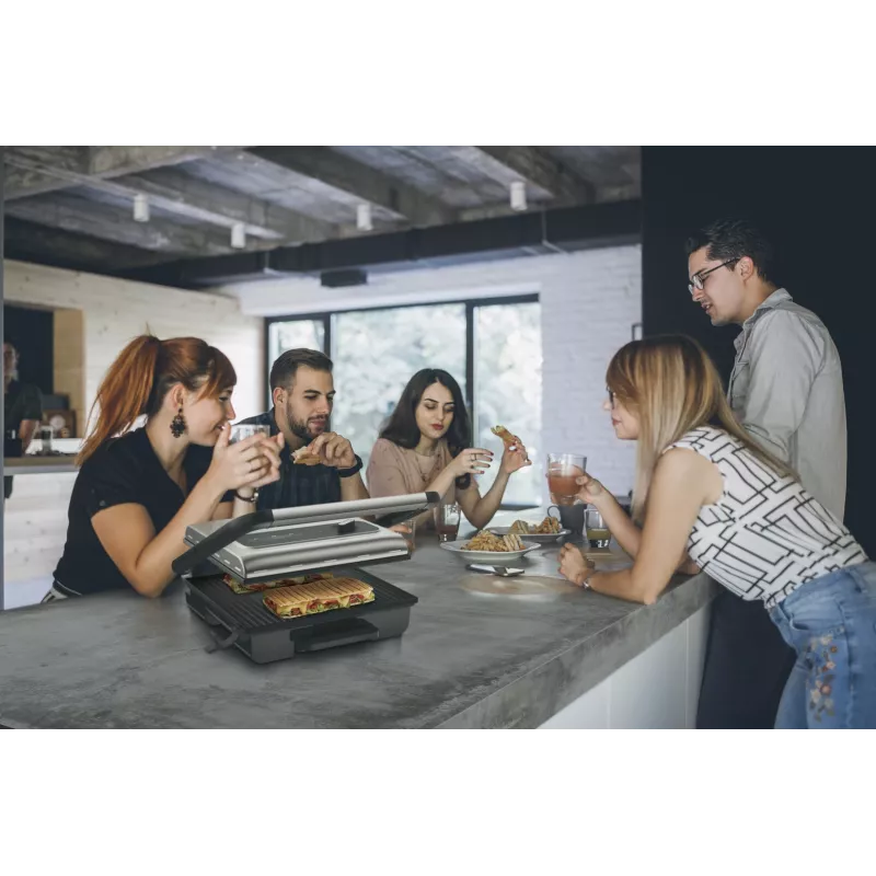Kontaktgrils Tefal Inicio GC242D 2000W melns nerūsējošais tērauds