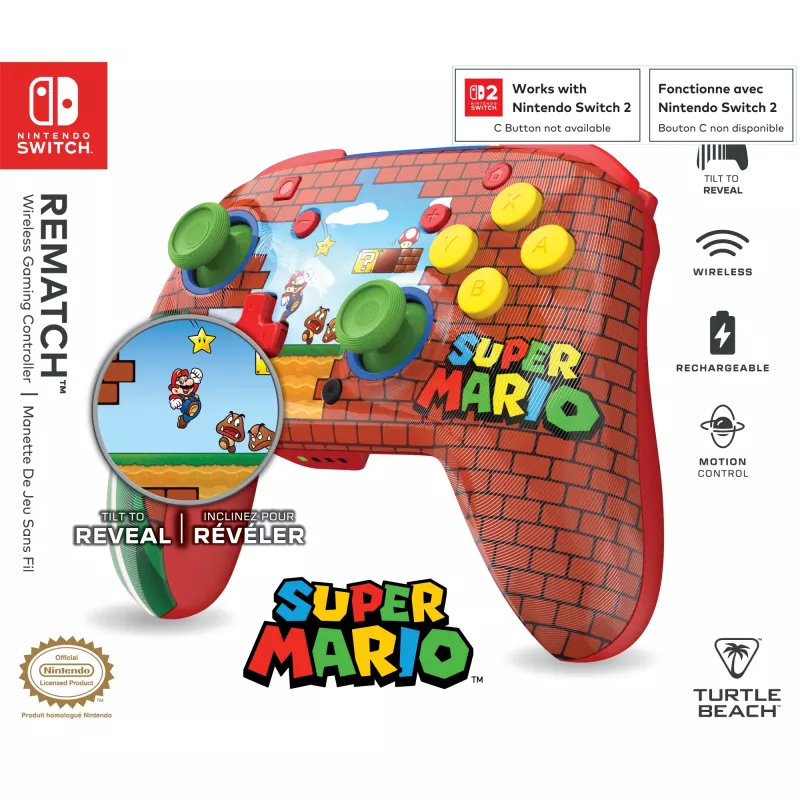 Spēļu kontrolieris Turtle Beach Rematch Advanced Wired 2025 Daudzkrāsains Nintendo Switch