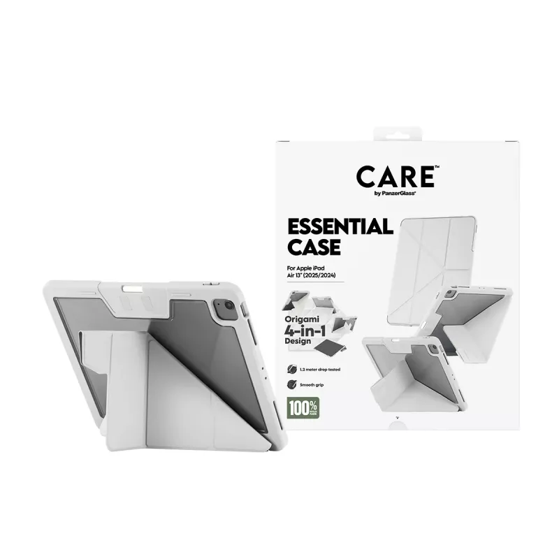 PanzerGlass CARE™ by Essential Case gaiši pelēks iPad Air 13 collas (2024-2026)