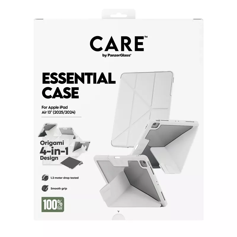 PanzerGlass CARE™ by Essential Case gaiši pelēks iPad Air 13 collas (2024-2026)