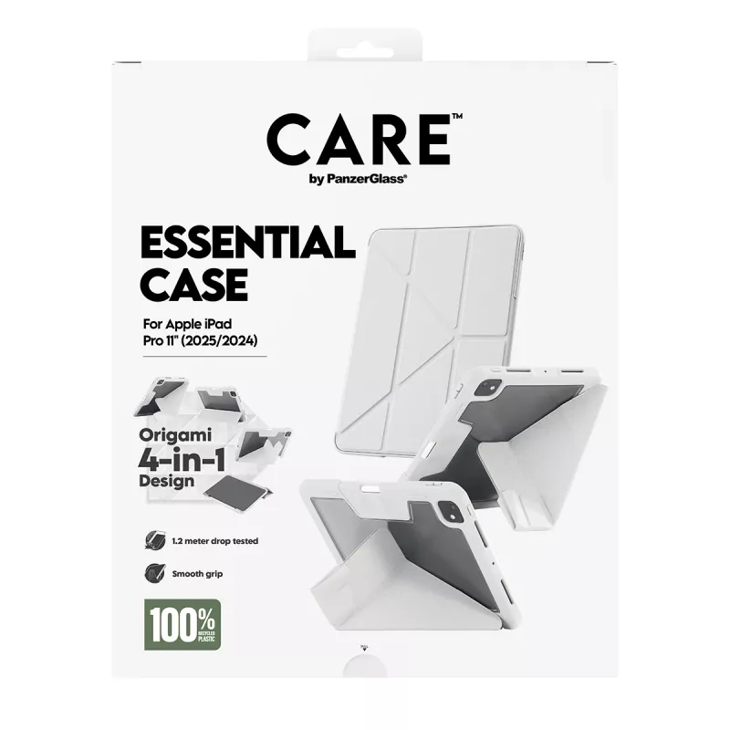 Vāciņš PanzerGlass CARE by ® TPU Essential Case pelēks iPad Pro 11 collas (2024-2025)