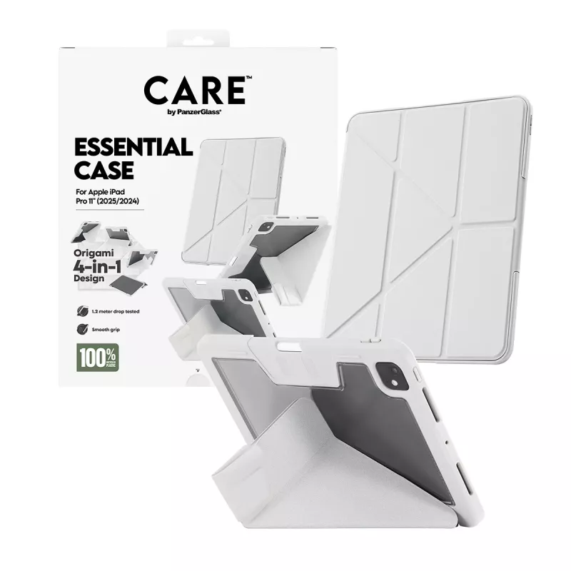 Vāciņš PanzerGlass CARE by ® TPU Essential Case pelēks iPad Pro 11 collas (2024-2025)