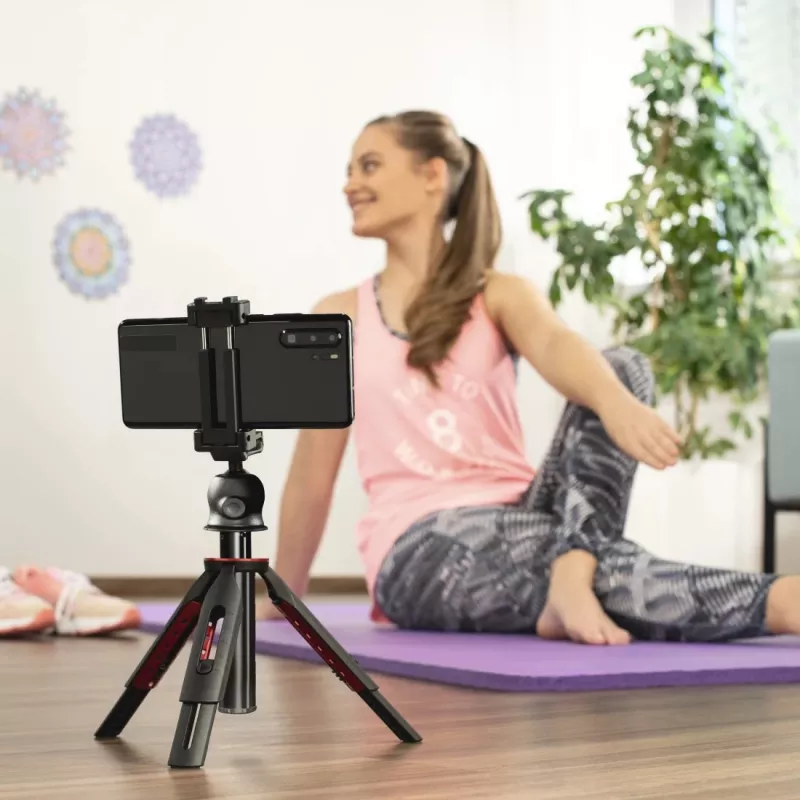 Statīvs HAMA Solid 80 Ball ar Bluetooth palaidēju – HAMA Solid 80 lodīšu galvas statīvs