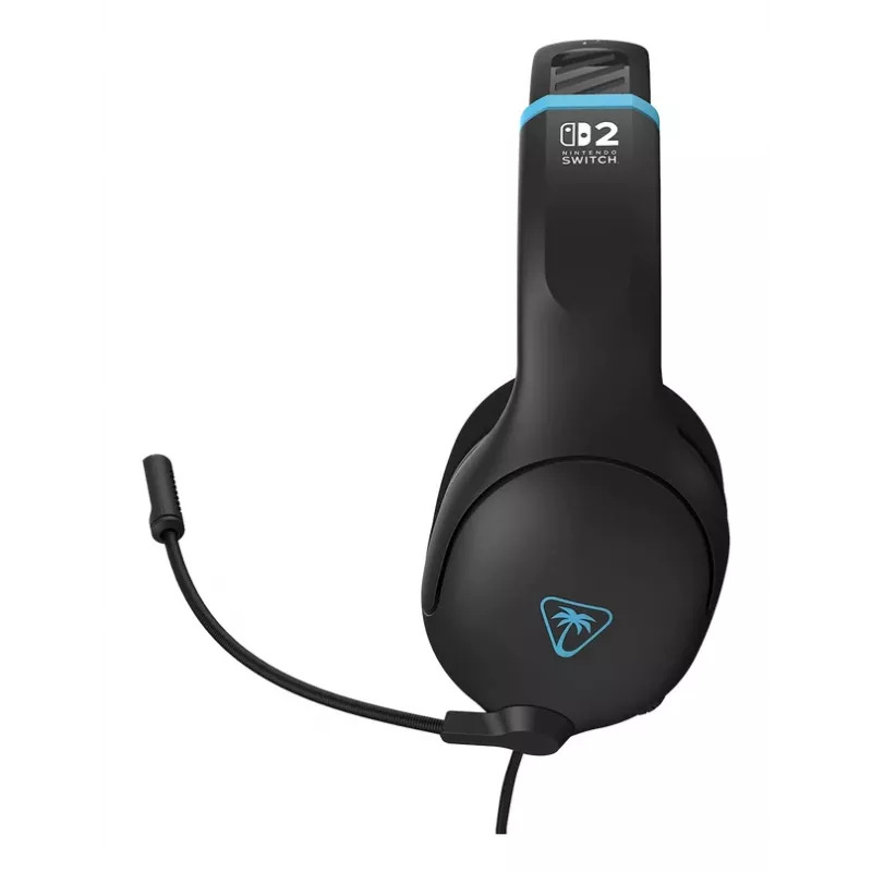 Austiņas Turtle Beach Airlite Fit Charcoal Melns vadu spēļu austiņas ar apgriežamu mikrofonu un virsausu komfortu